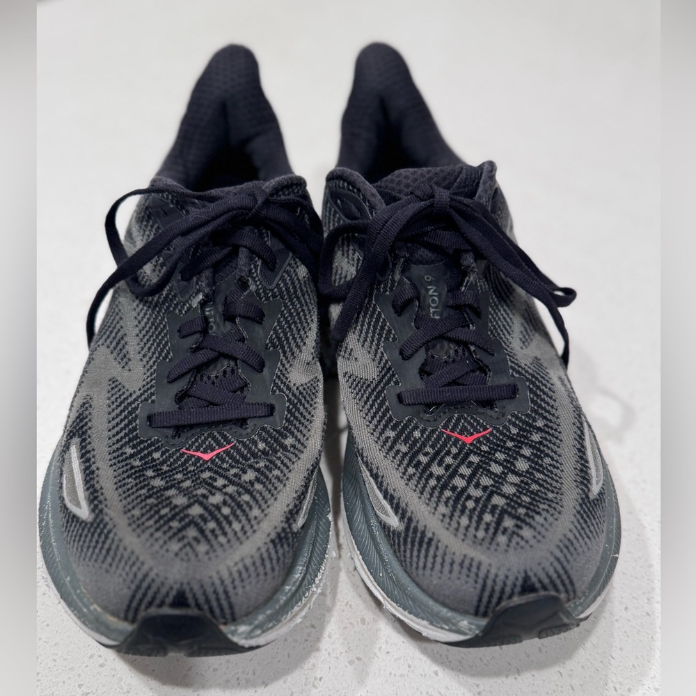 Hoka Clifton 9 Men's Size 7.5 D - Black/Grey Running Shoes - Picture 3 of 8
